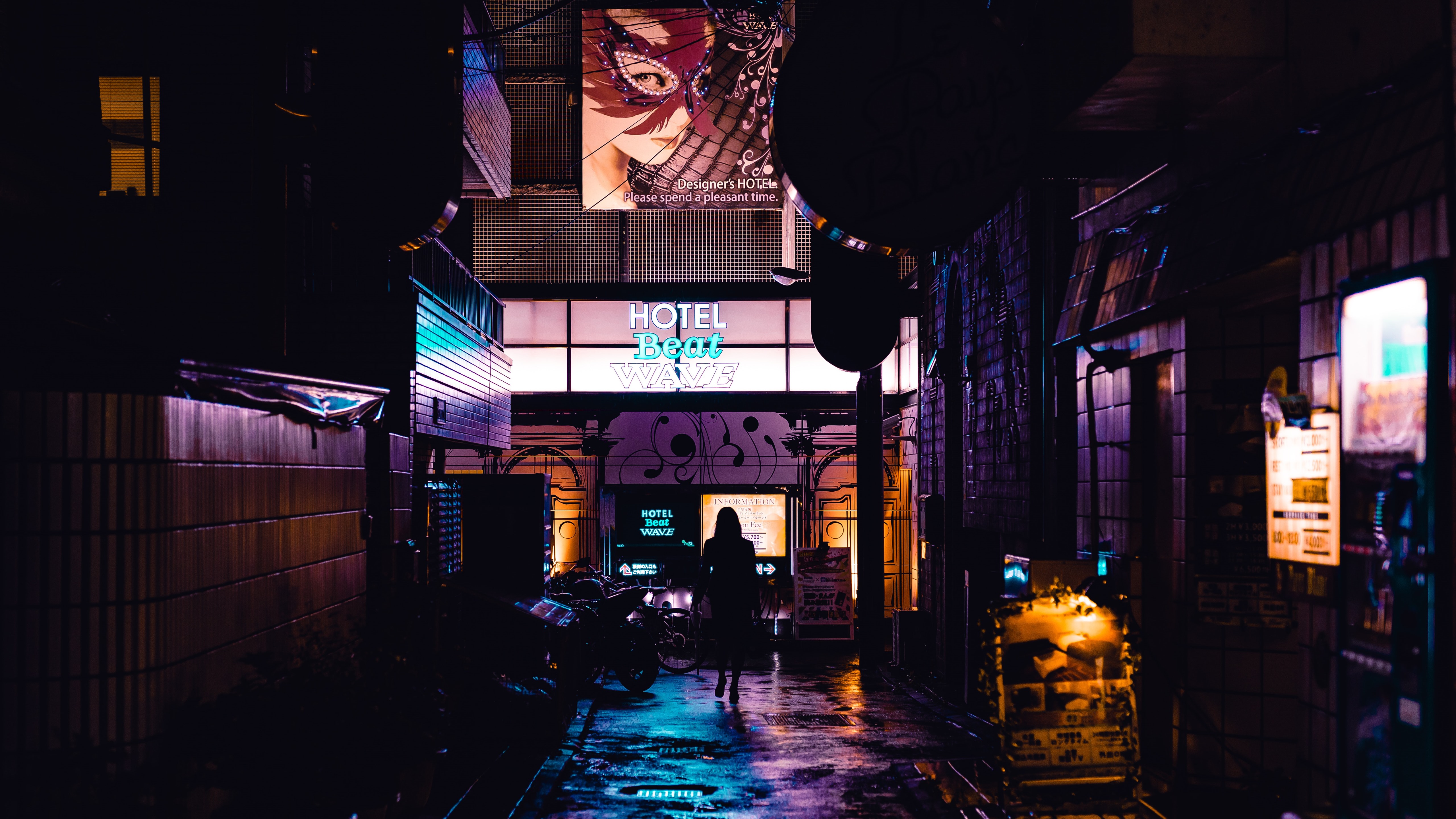 Japanese Street Night Wallpapers