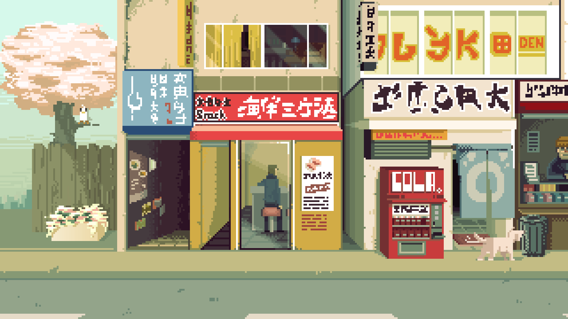 Japanese Town Art Wallpapers