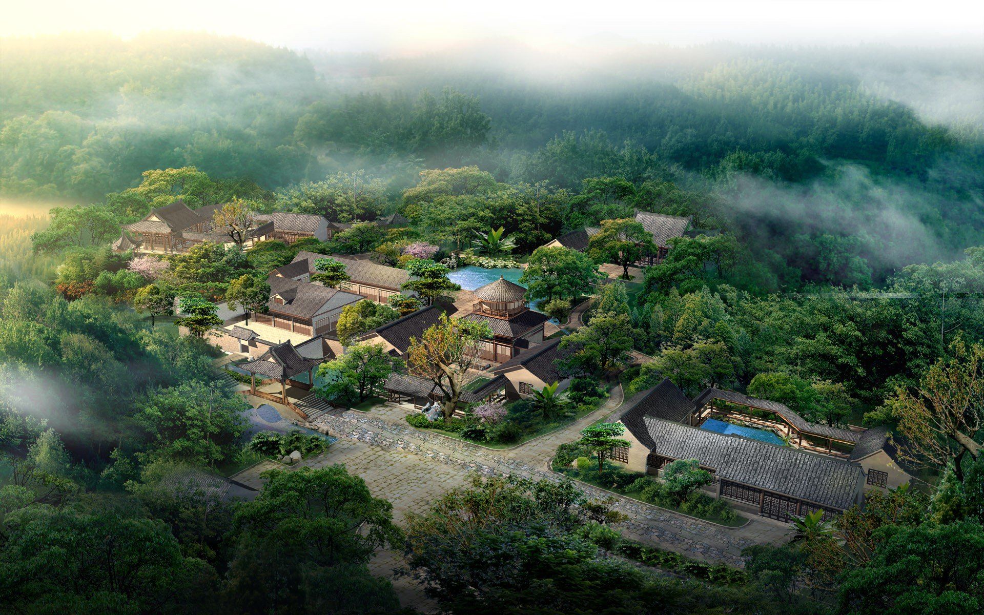 Japanese Village Wallpapers