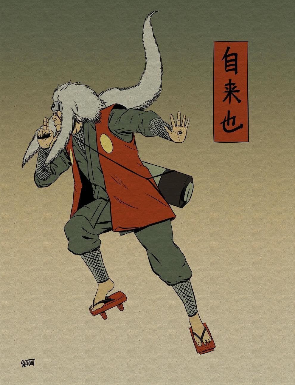 Jiraiya Minimalist Wallpapers