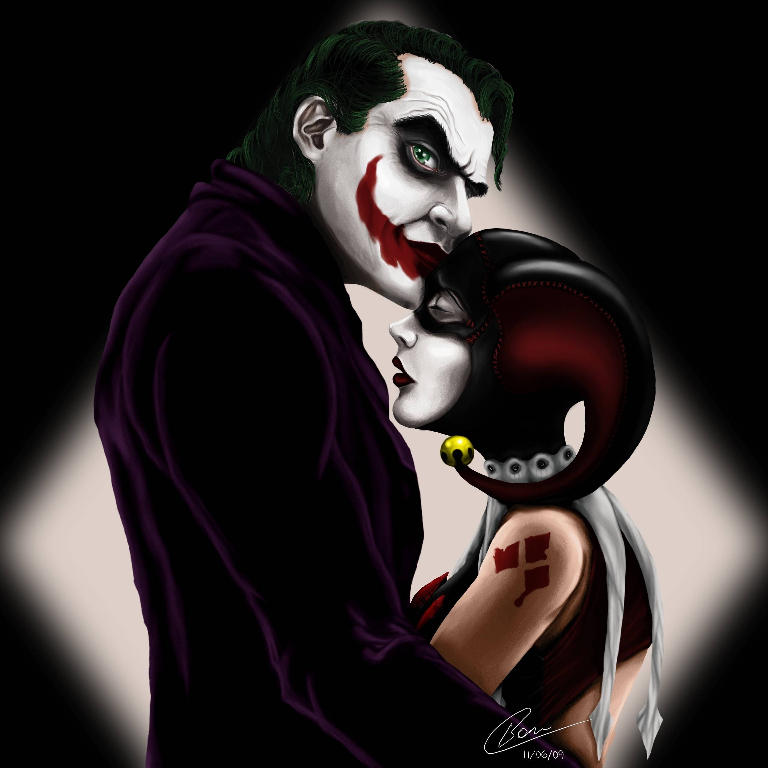 Joker And Harley Quinn Kissing Wallpapers