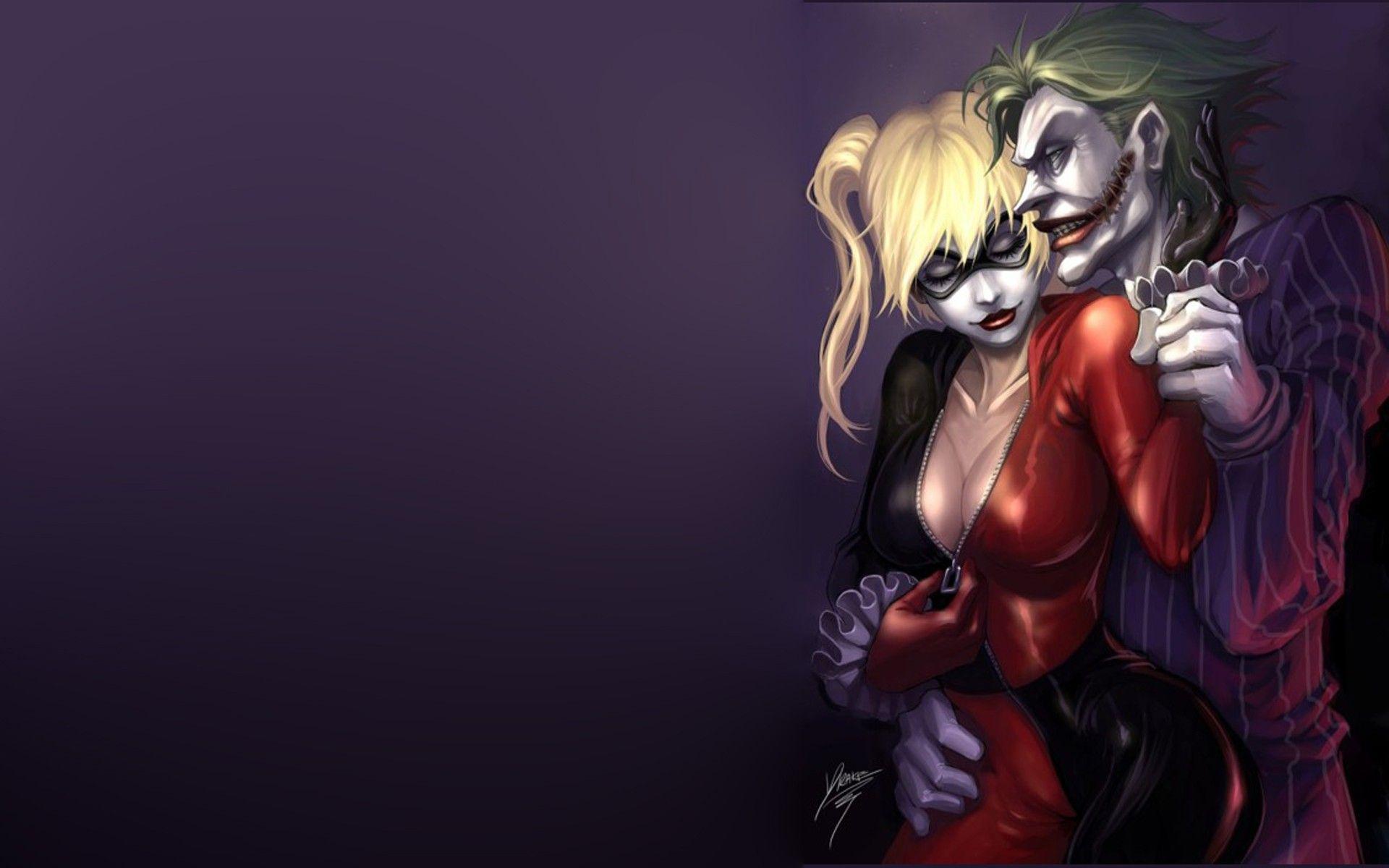 Joker And Harley Quinn Kissing Wallpapers