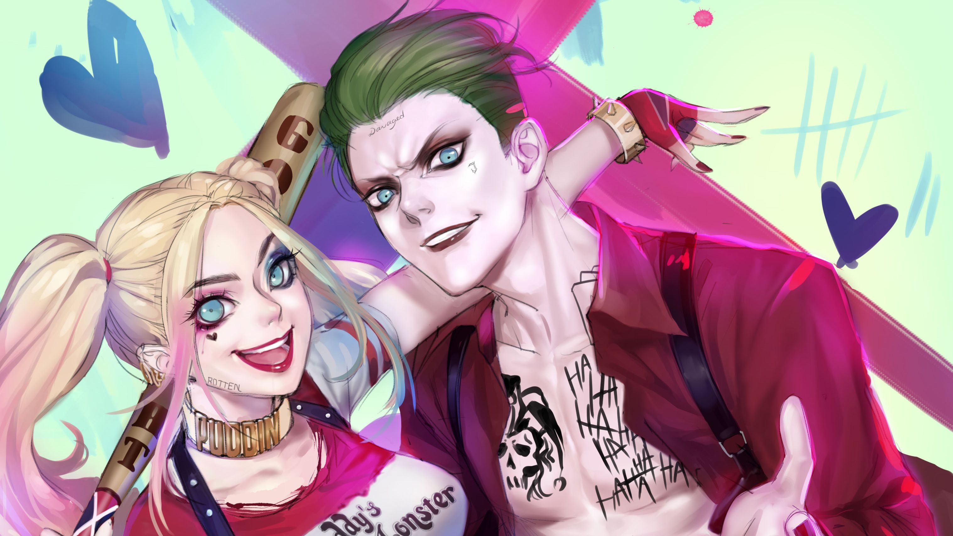 Joker And Harley Quinn Kissing Wallpapers