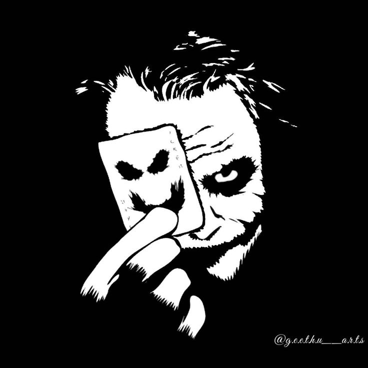 Joker Images Black And White Wallpapers