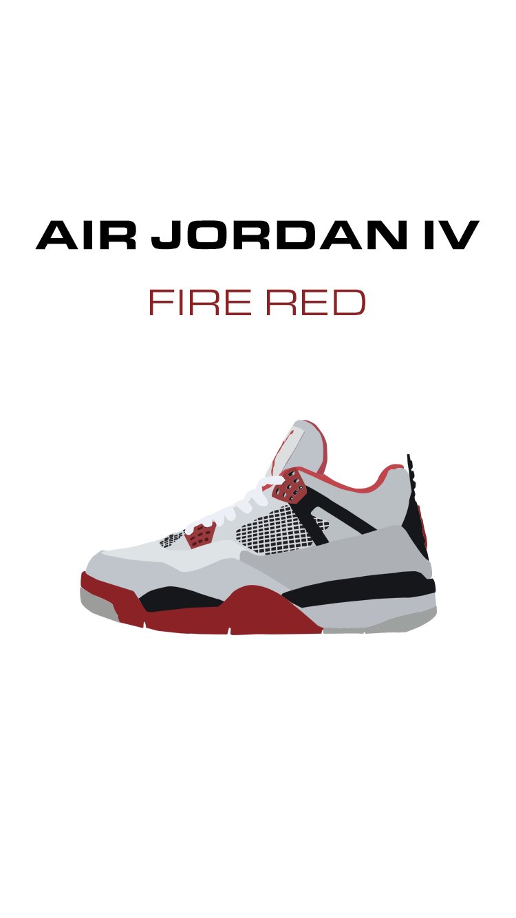 Jordan 4 Fire Red Wallpapers