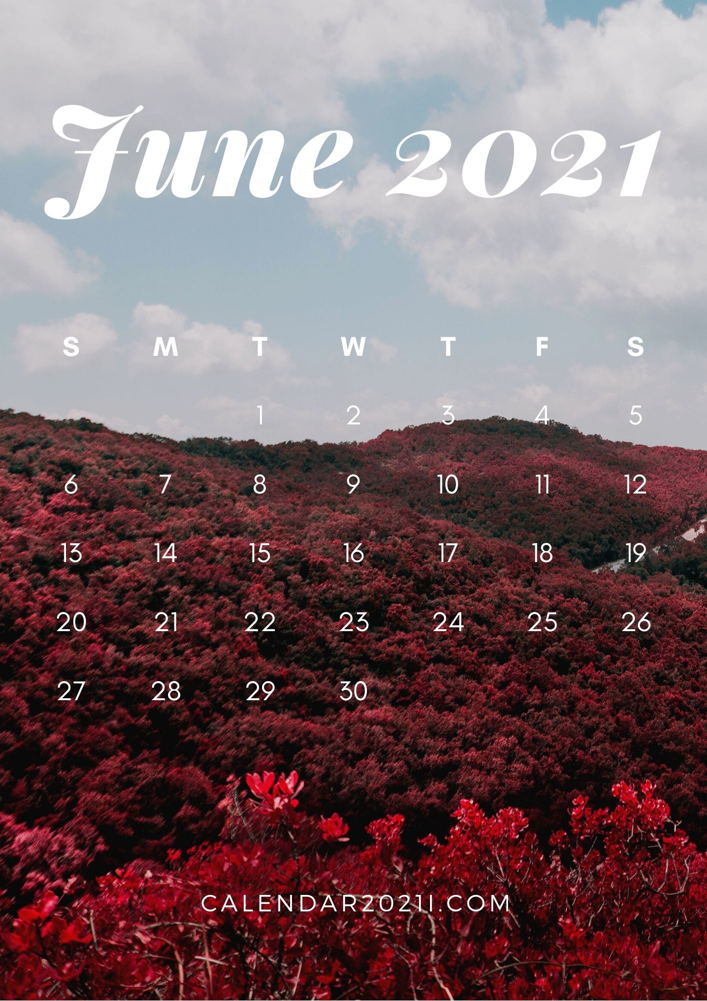 June 2021 Calendar Wallpapers