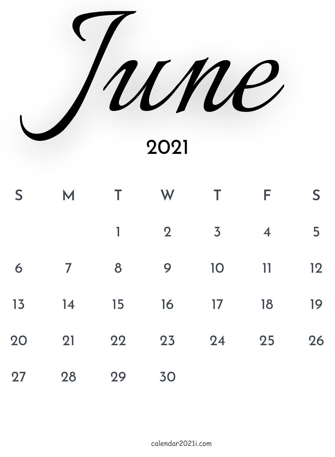 June 2021 Calendar Wallpapers