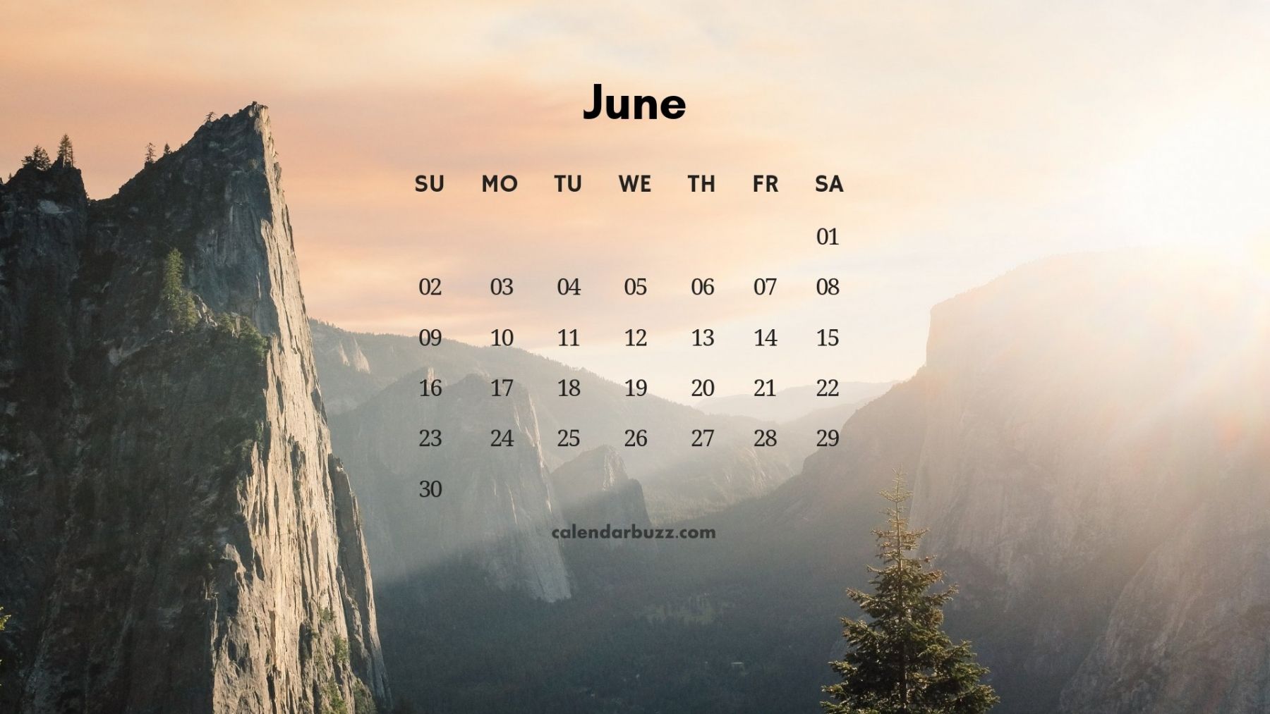 June 2021 Calendar Wallpapers