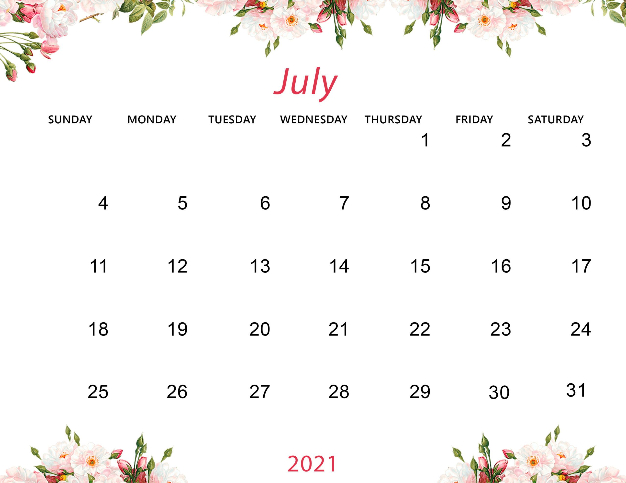 June 2021 Calendar Wallpapers