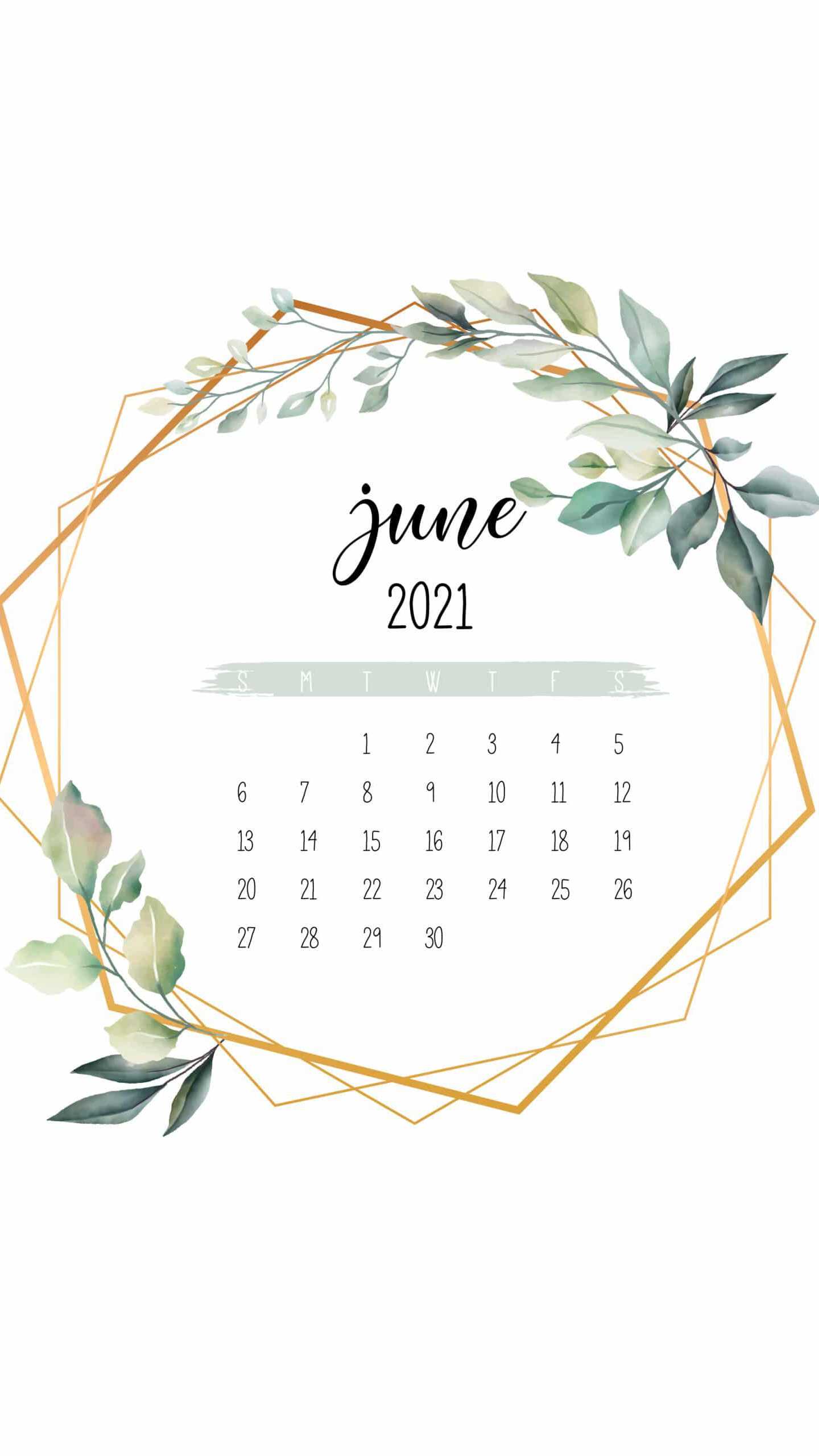 June 2021 Calendar Wallpapers