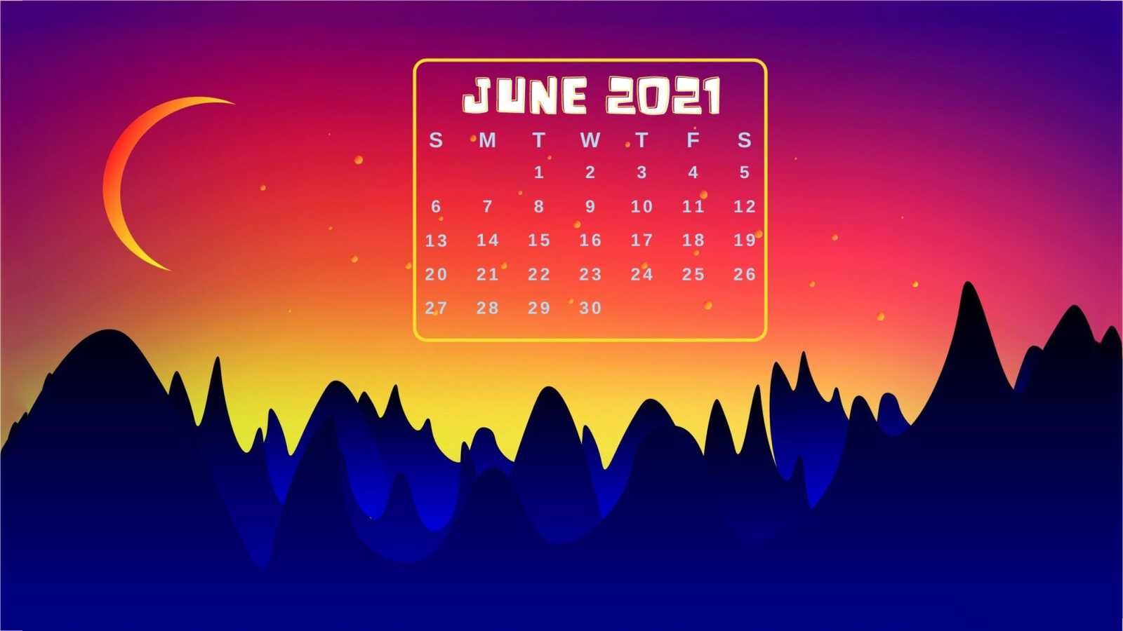 June 2021 Calendar Wallpapers