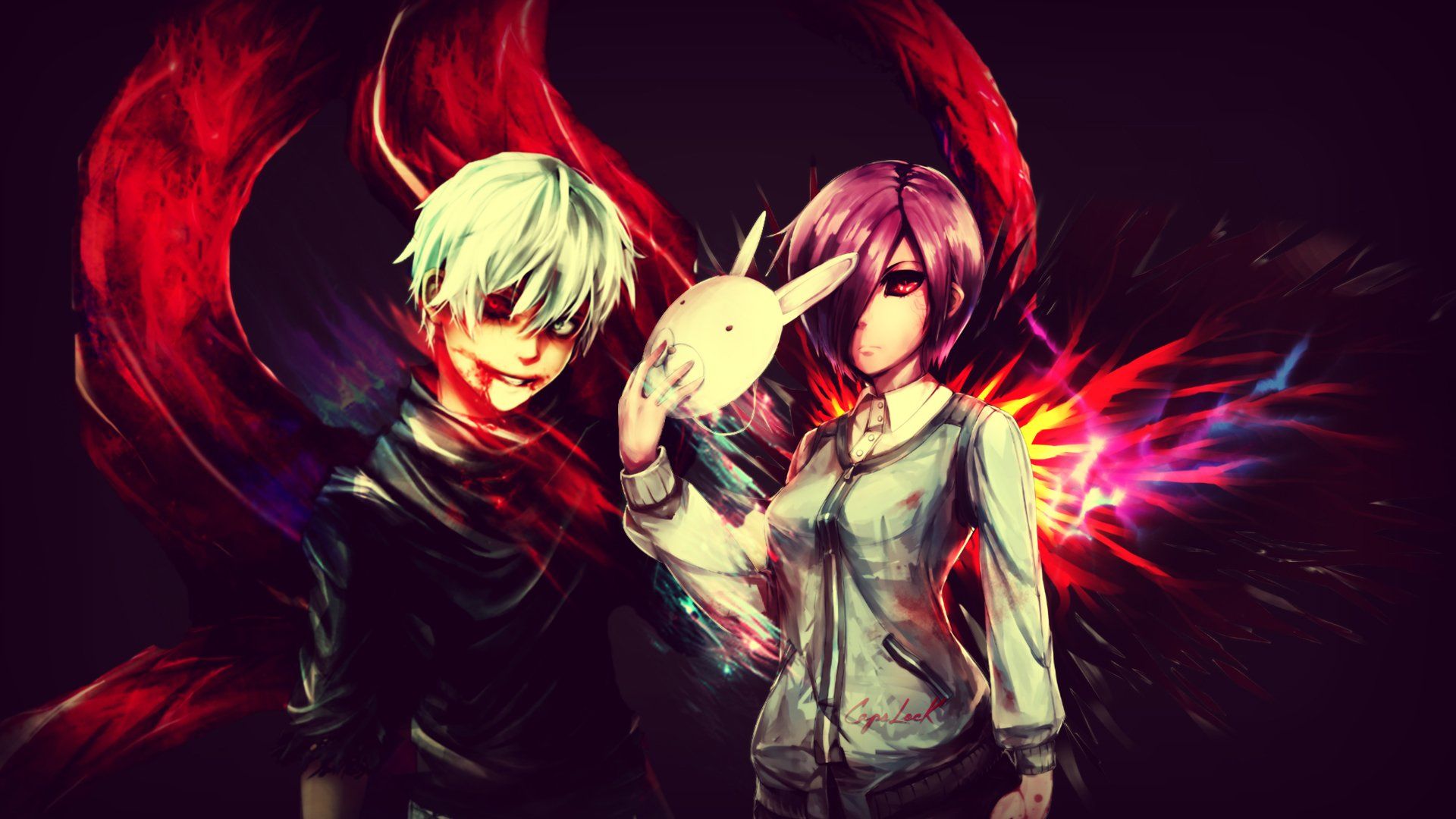 Kaneki And Touka Fanart Wallpapers