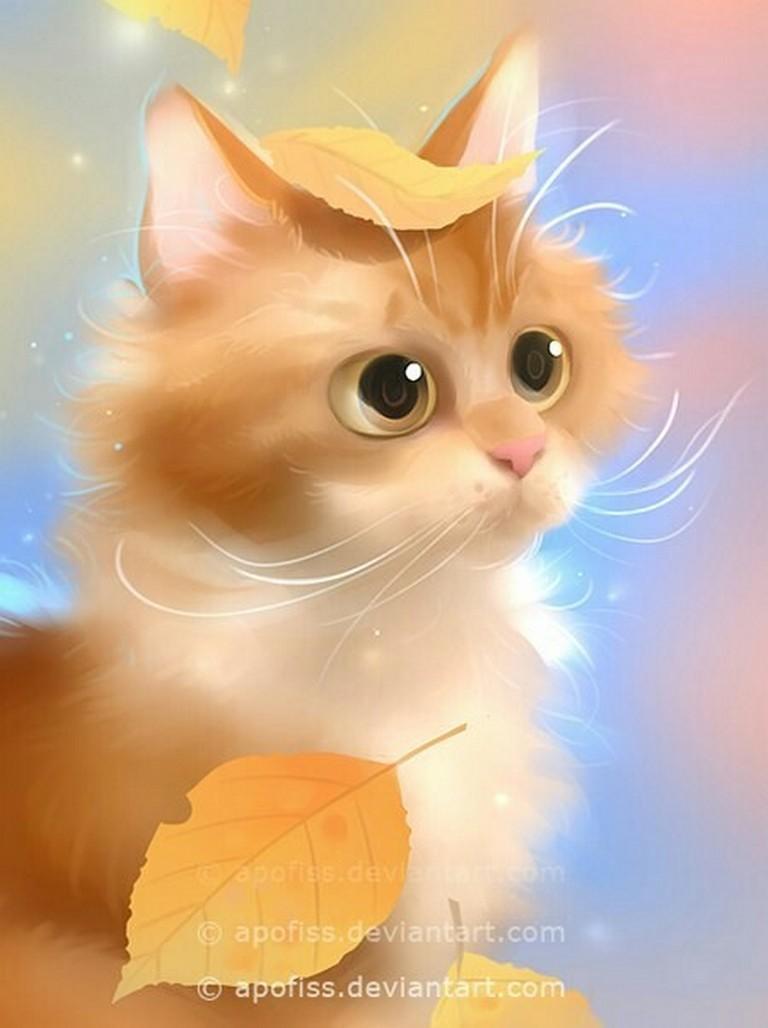 Kawaii Anime Cute Cat Wallpapers