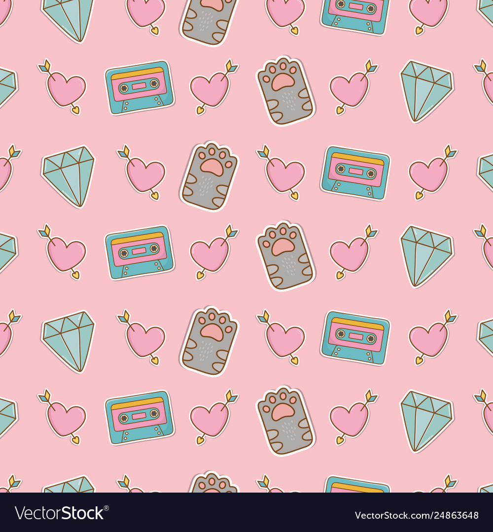 Kawaii Pattern Wallpapers