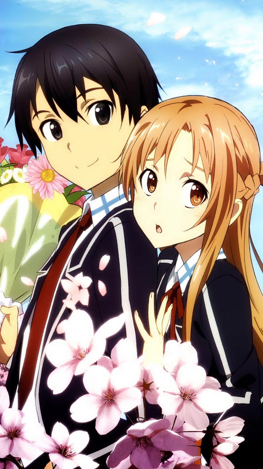 Kirito And Asuna Iphone Wallpapers