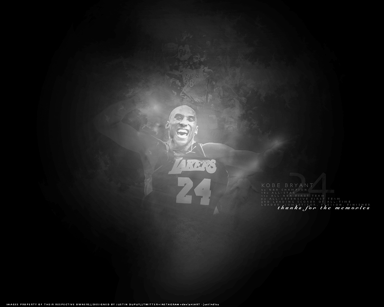 Kobe Bryant Black And White Wallpapers