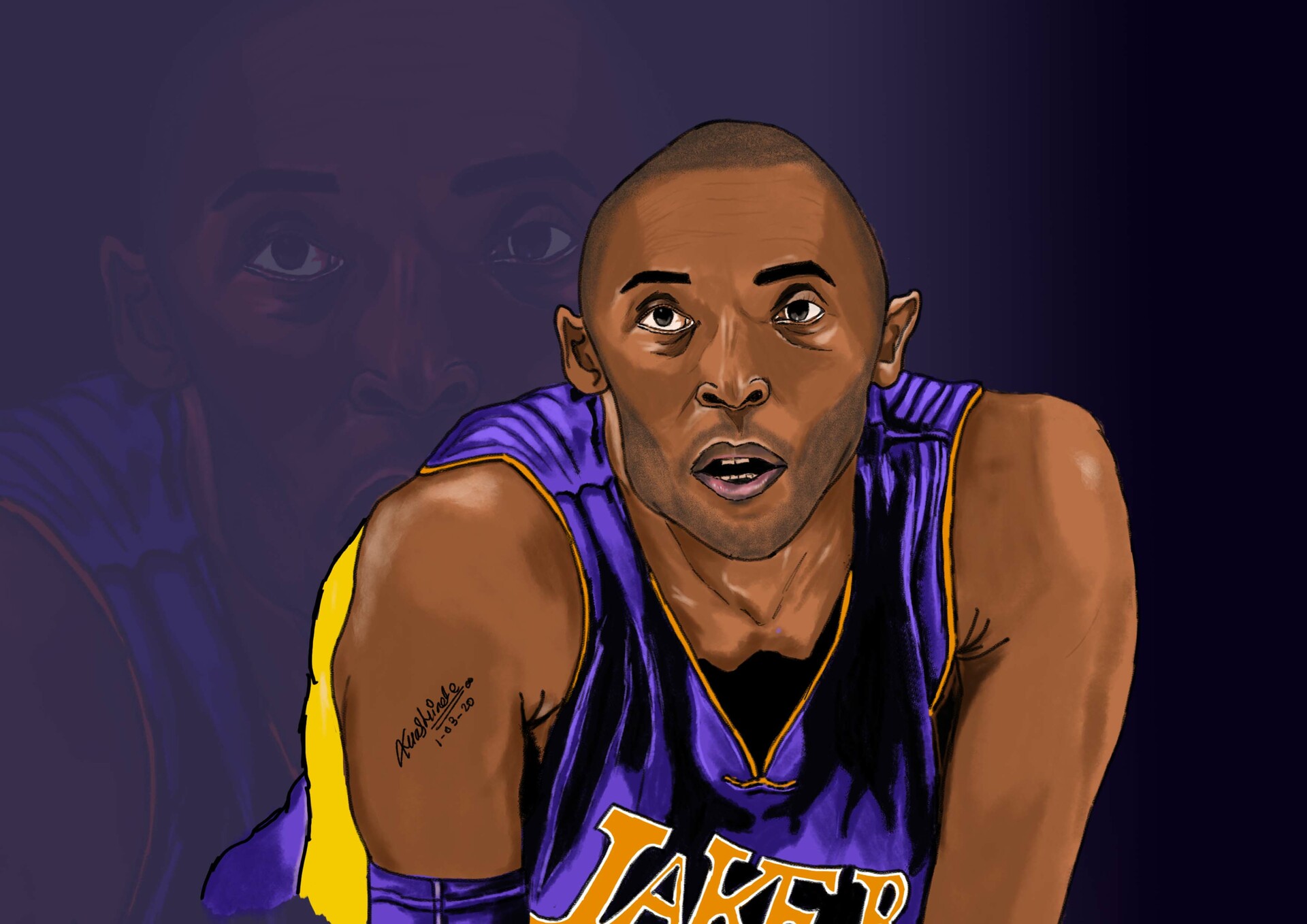 Kobe Drawing Cartoon Wallpapers