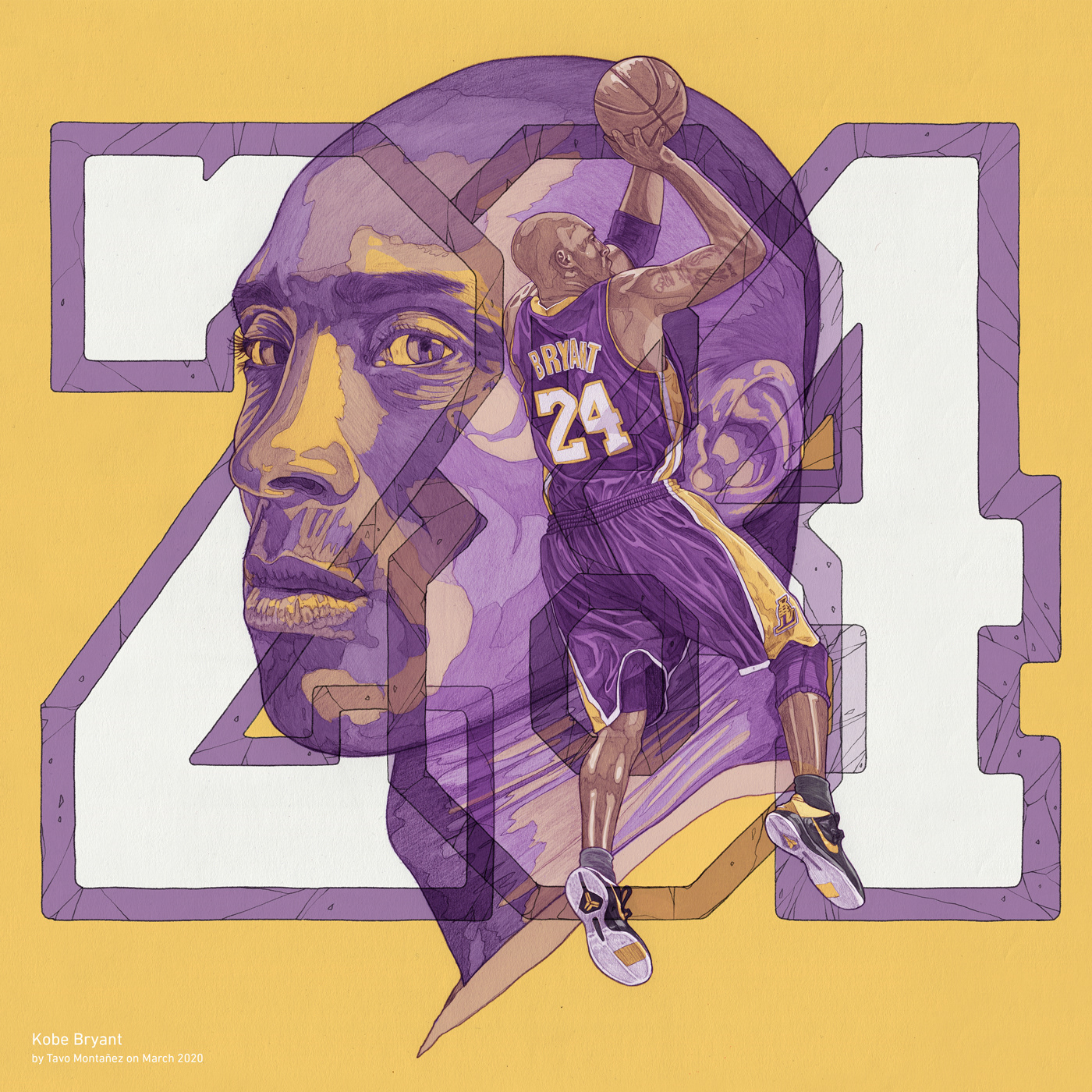 Kobe Drawing Cartoon Wallpapers