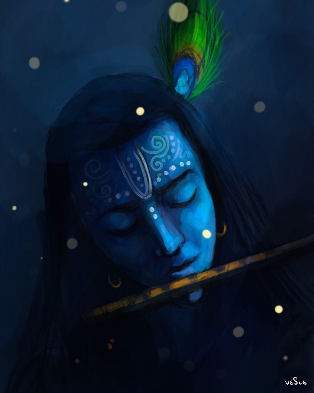 Krishna Art Images Wallpapers