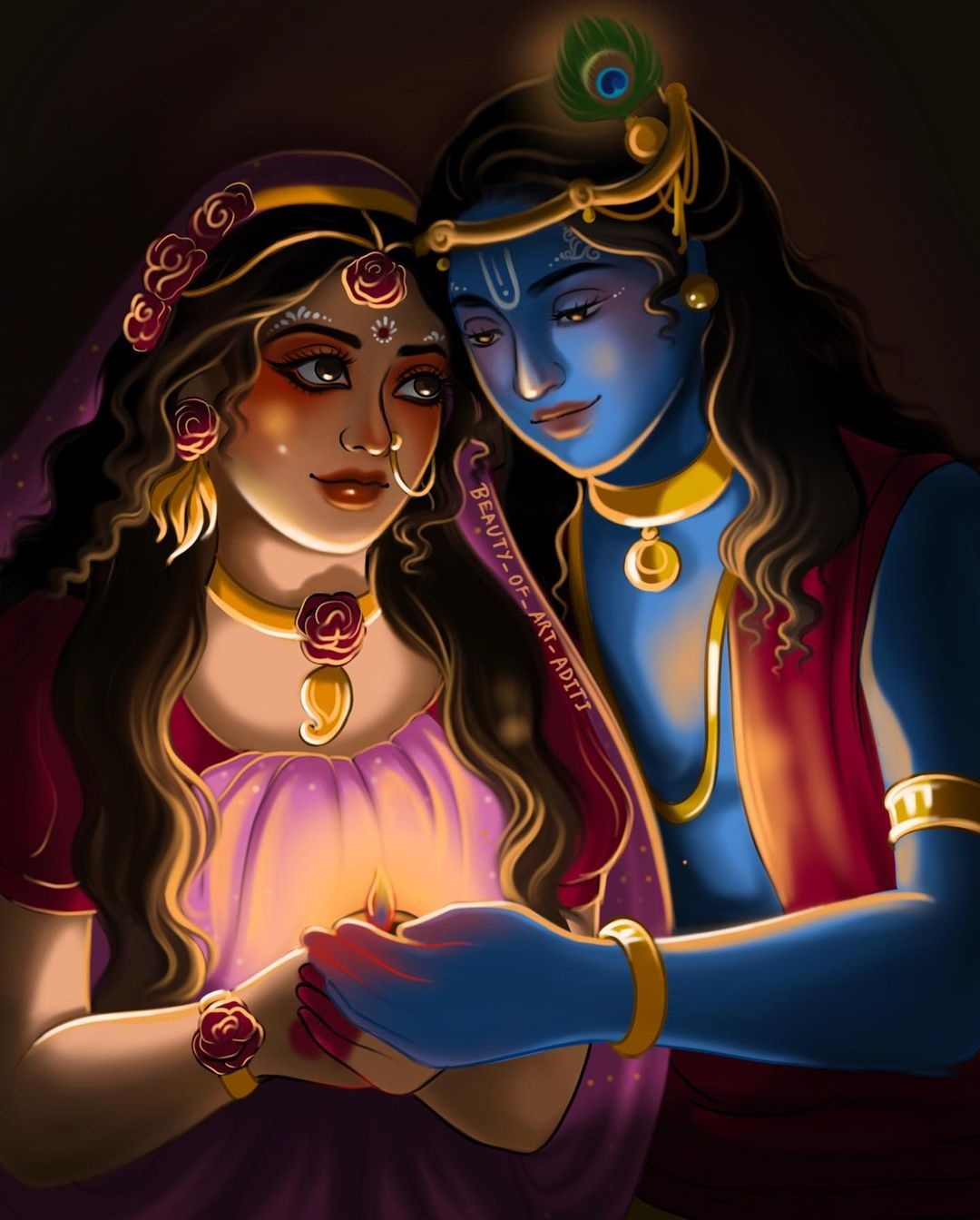 Krishna Art Images Wallpapers