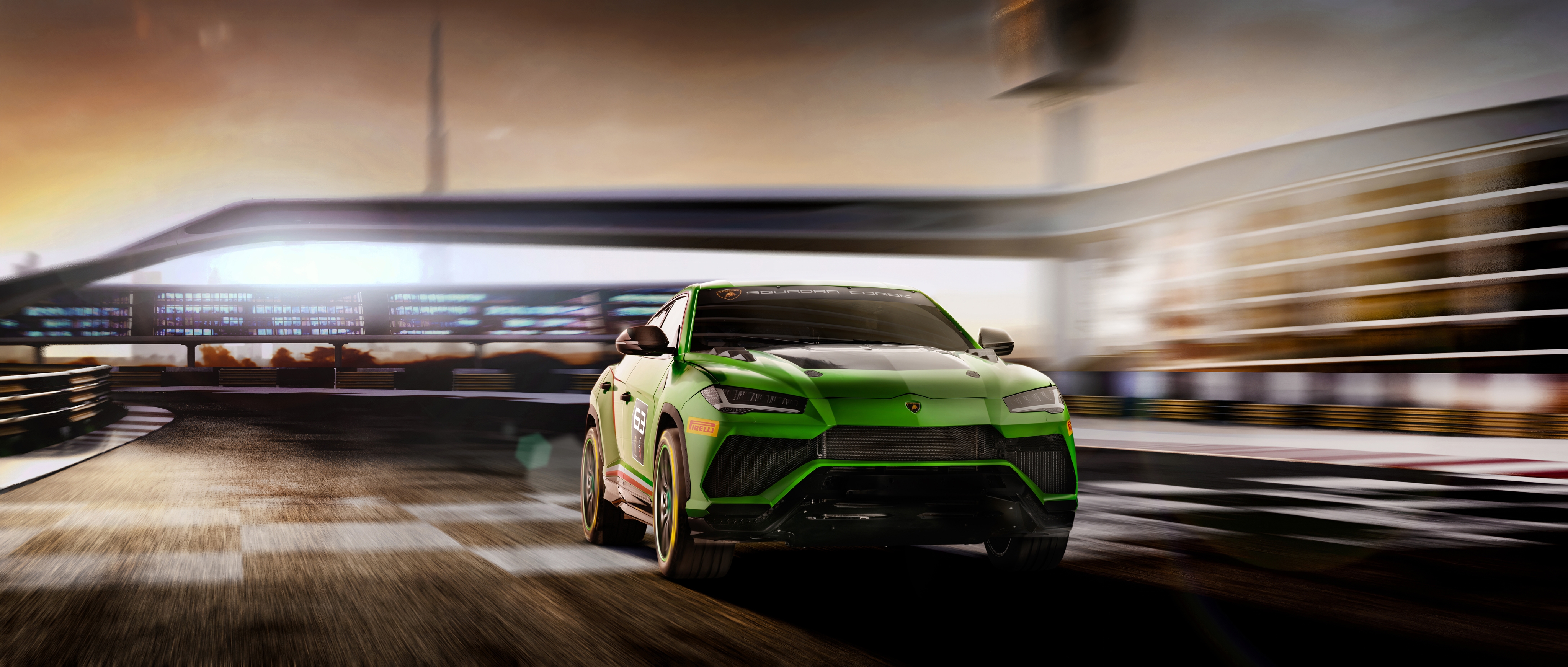 Lamborghini Urus Green Wallpapers