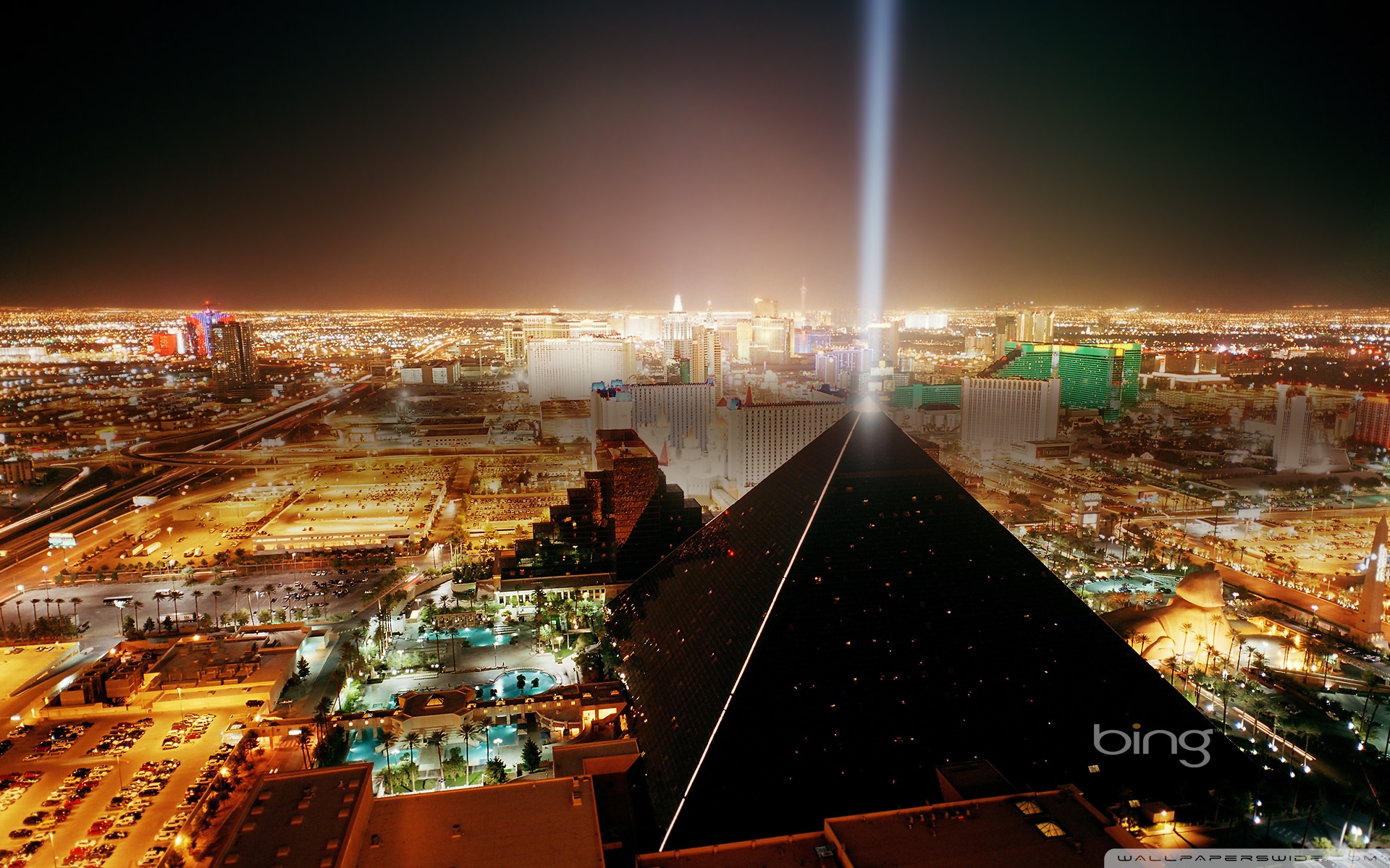 Las Vegas Hd @ Night Wallpapers