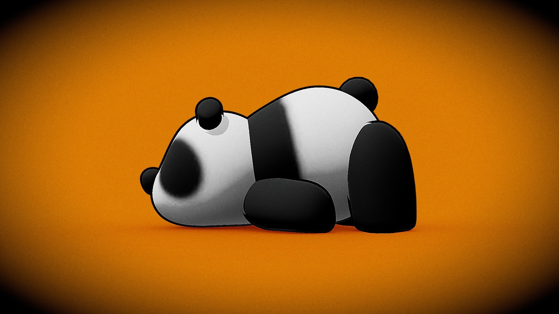 Lazy Panda Cartoon Wallpapers