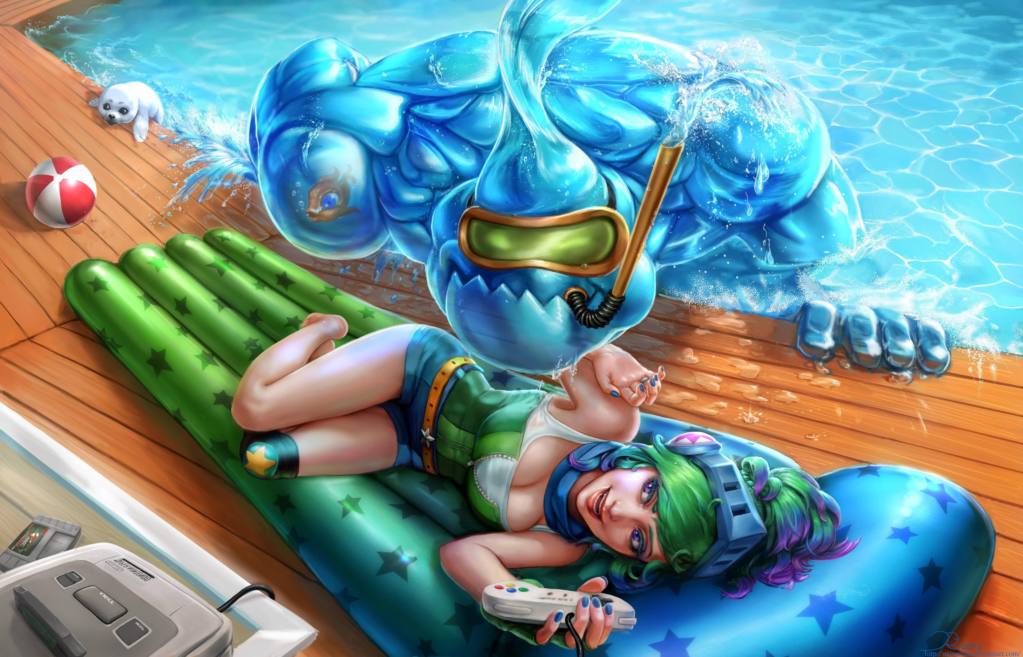 League Of Legends Pool Party Wallpapers