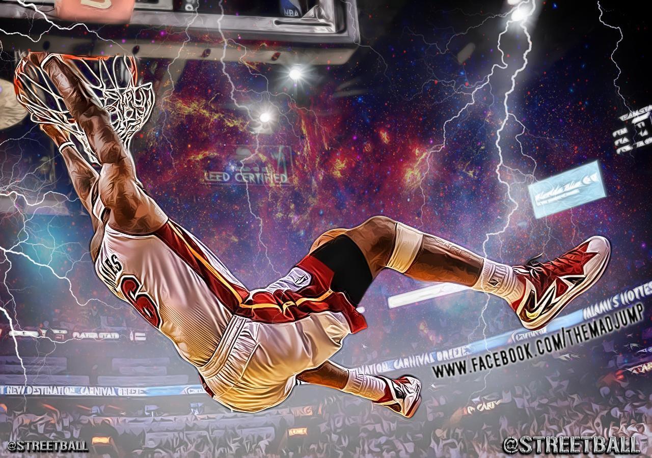 Lebron James Dunking Wallpapers