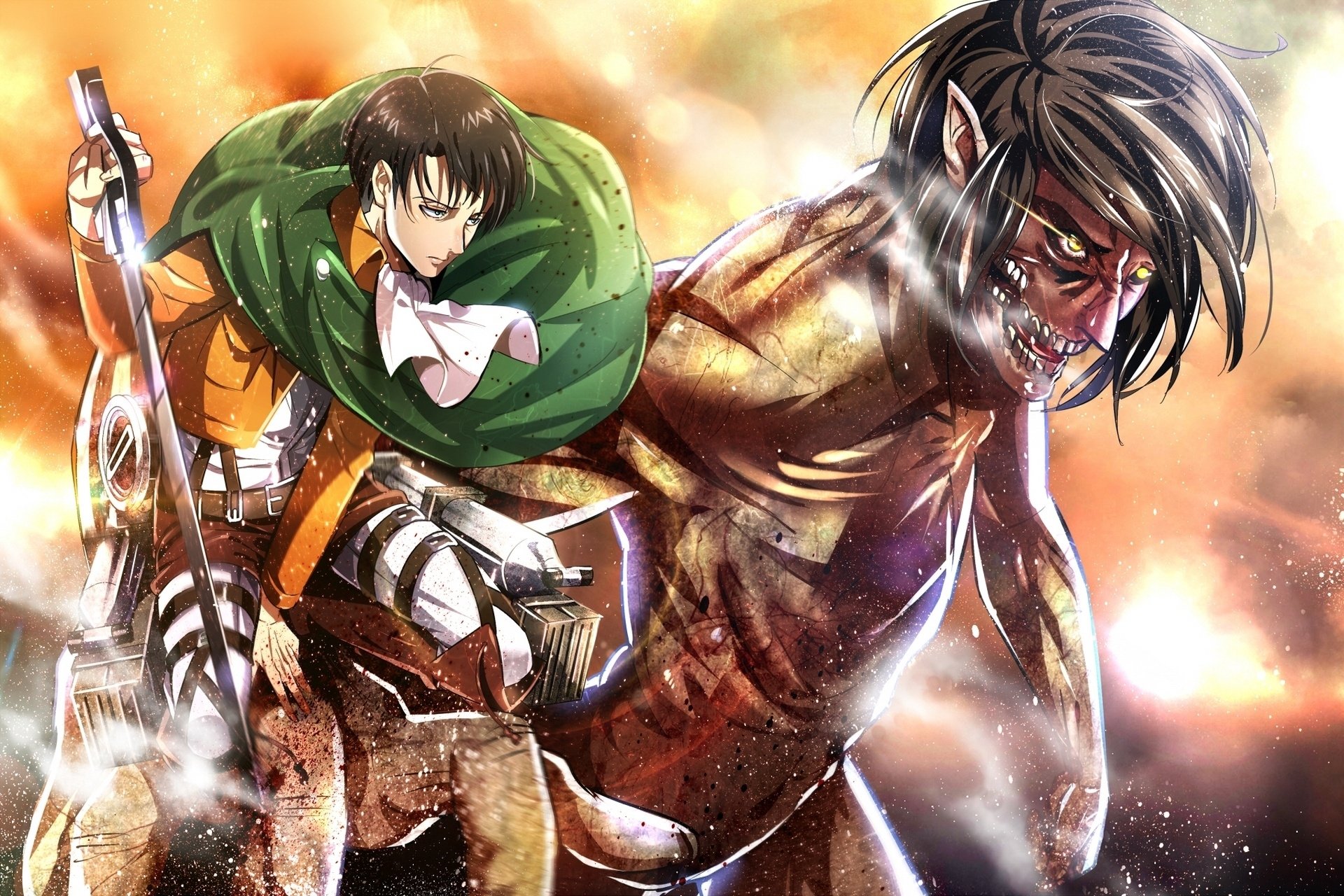 Levi And Eren Wallpapers