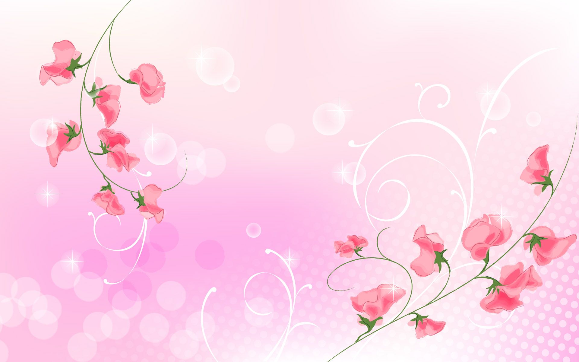 Light Pink Floral Wallpapers