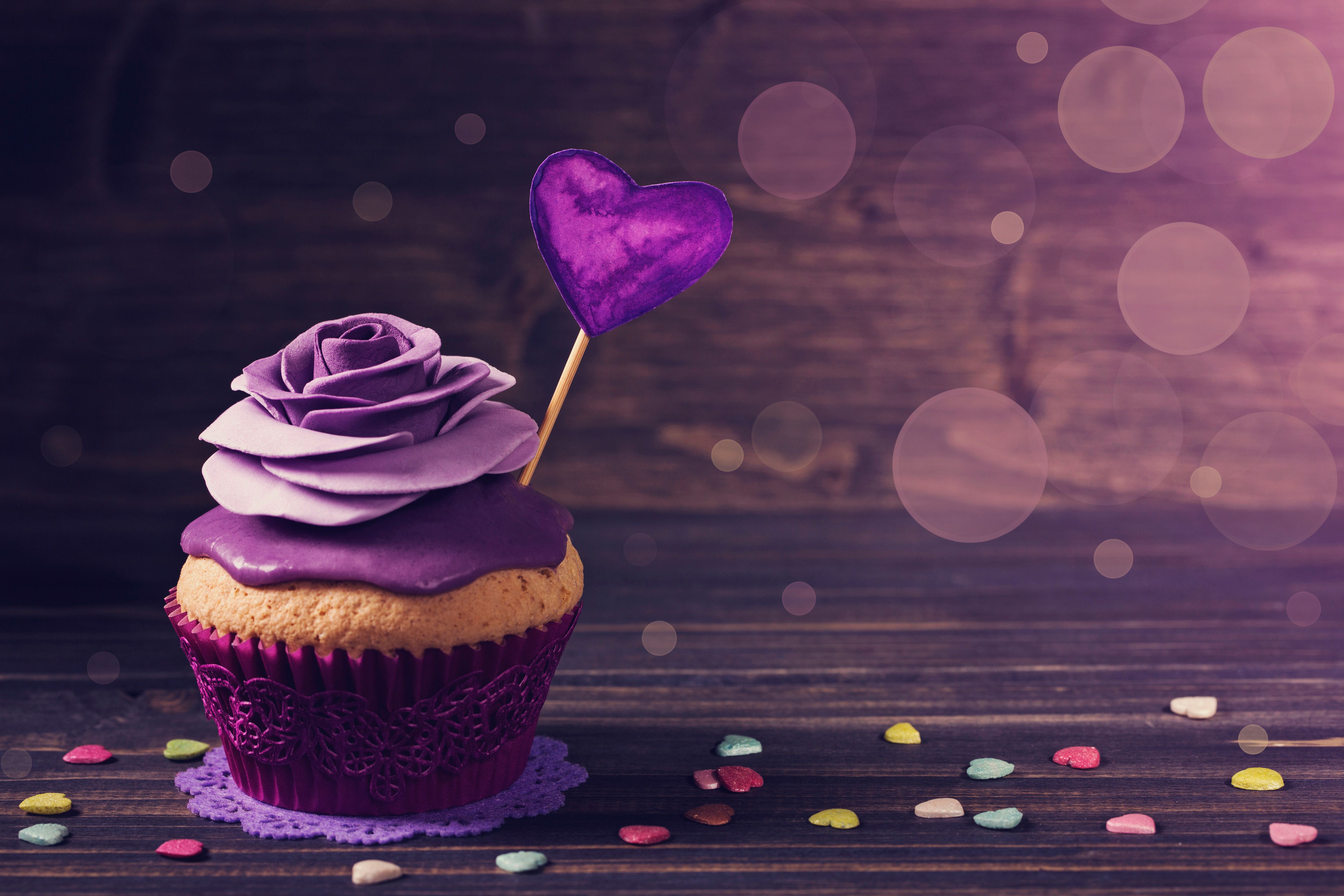 Light Purple Cupcakes Wallpapers