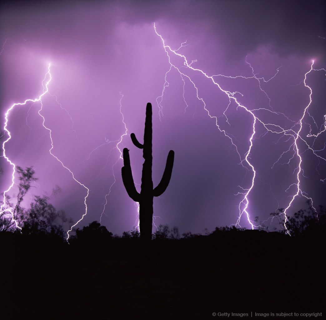 Lightning Desert Wallpapers