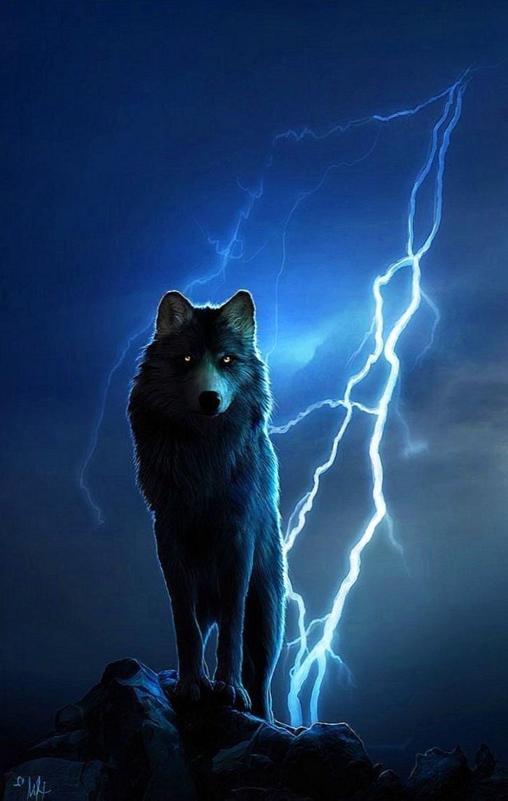 Lightning Wolf Wallpapers