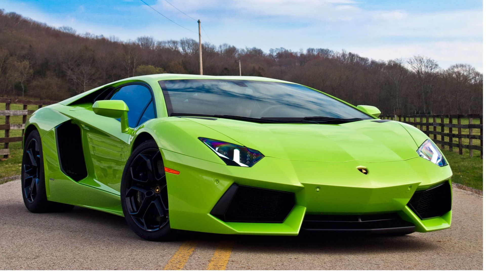 Lime Green Lamborghini Wallpapers