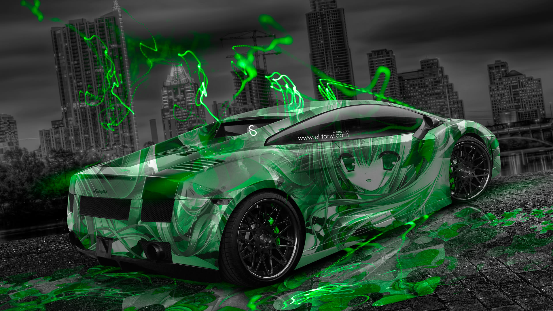 Lime Green Lamborghini Wallpapers