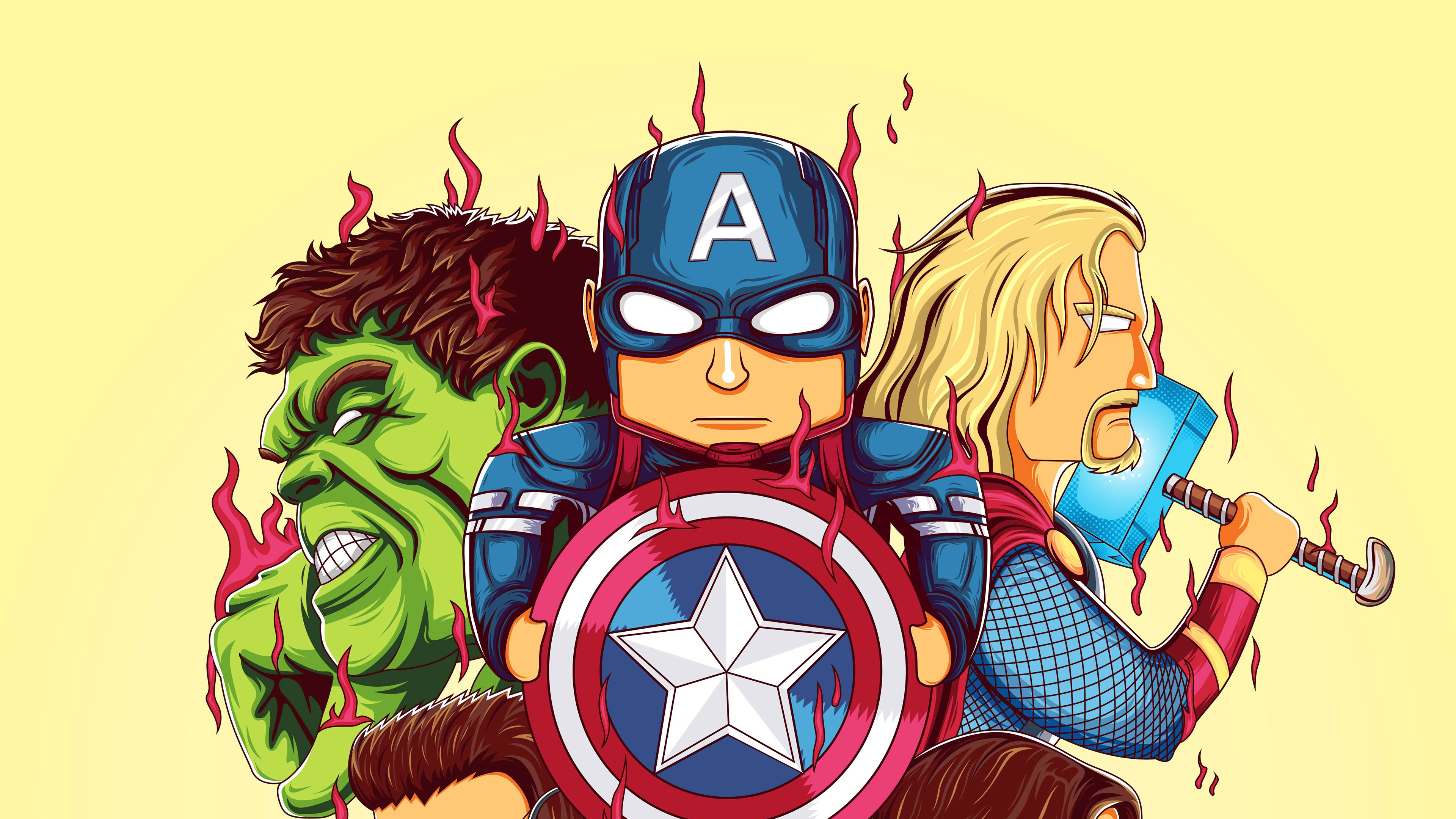 Little Avengers Cartoon Wallpapers