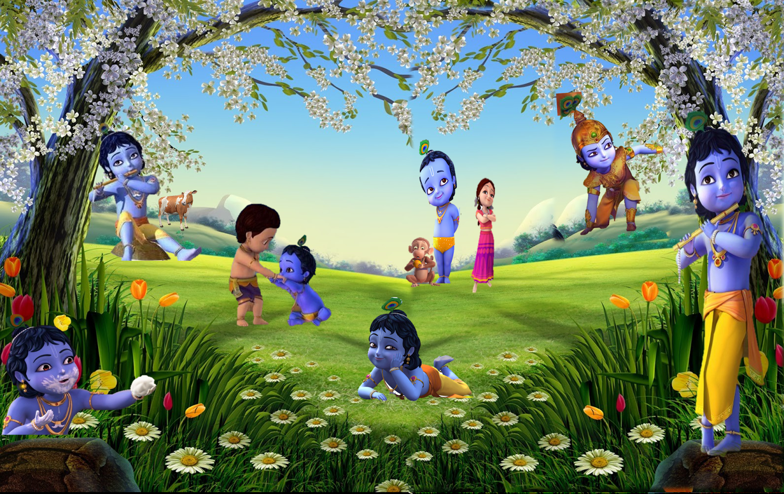 Little Krishna Pictures Wallpapers