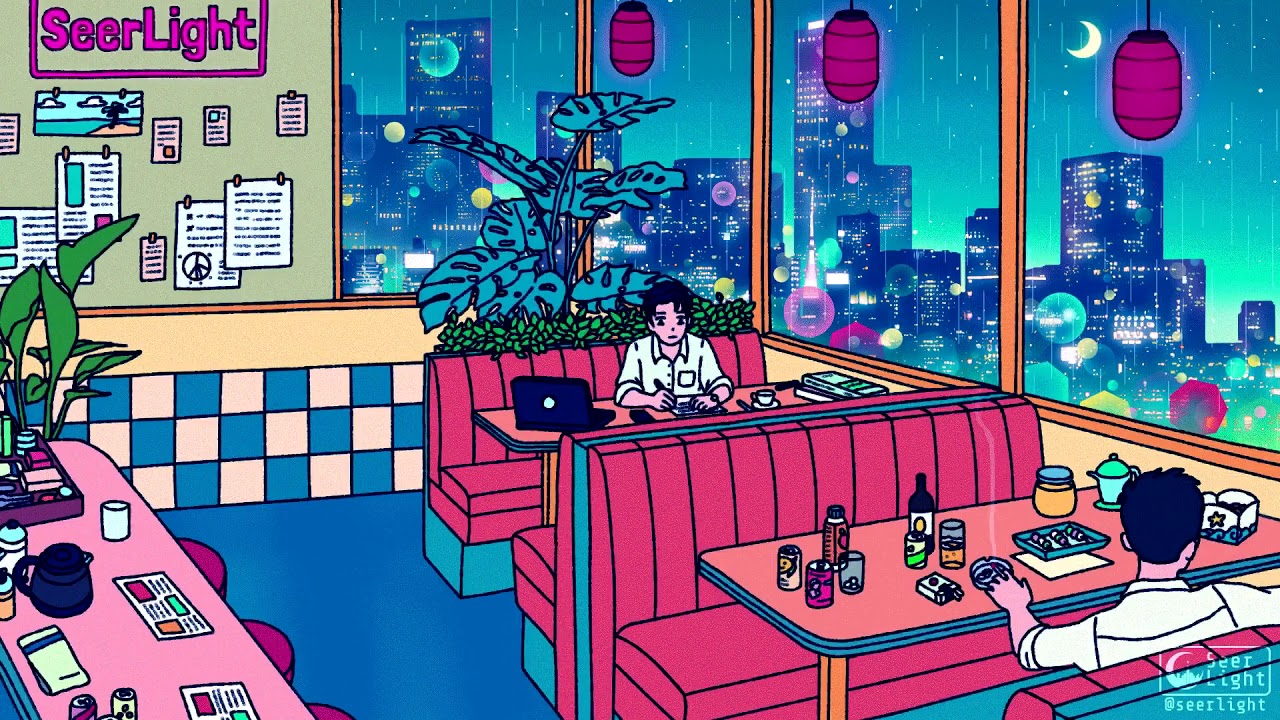 Lofi Cafe Wallpapers