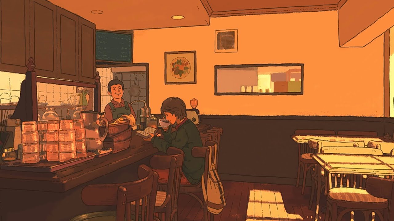 Lofi Cafe Wallpapers