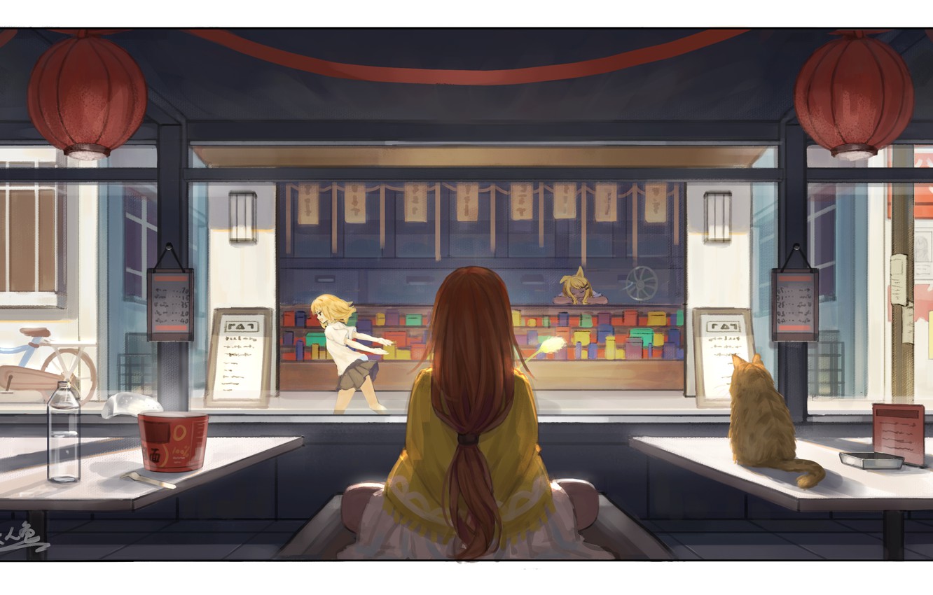 Lofi Cafe Wallpapers