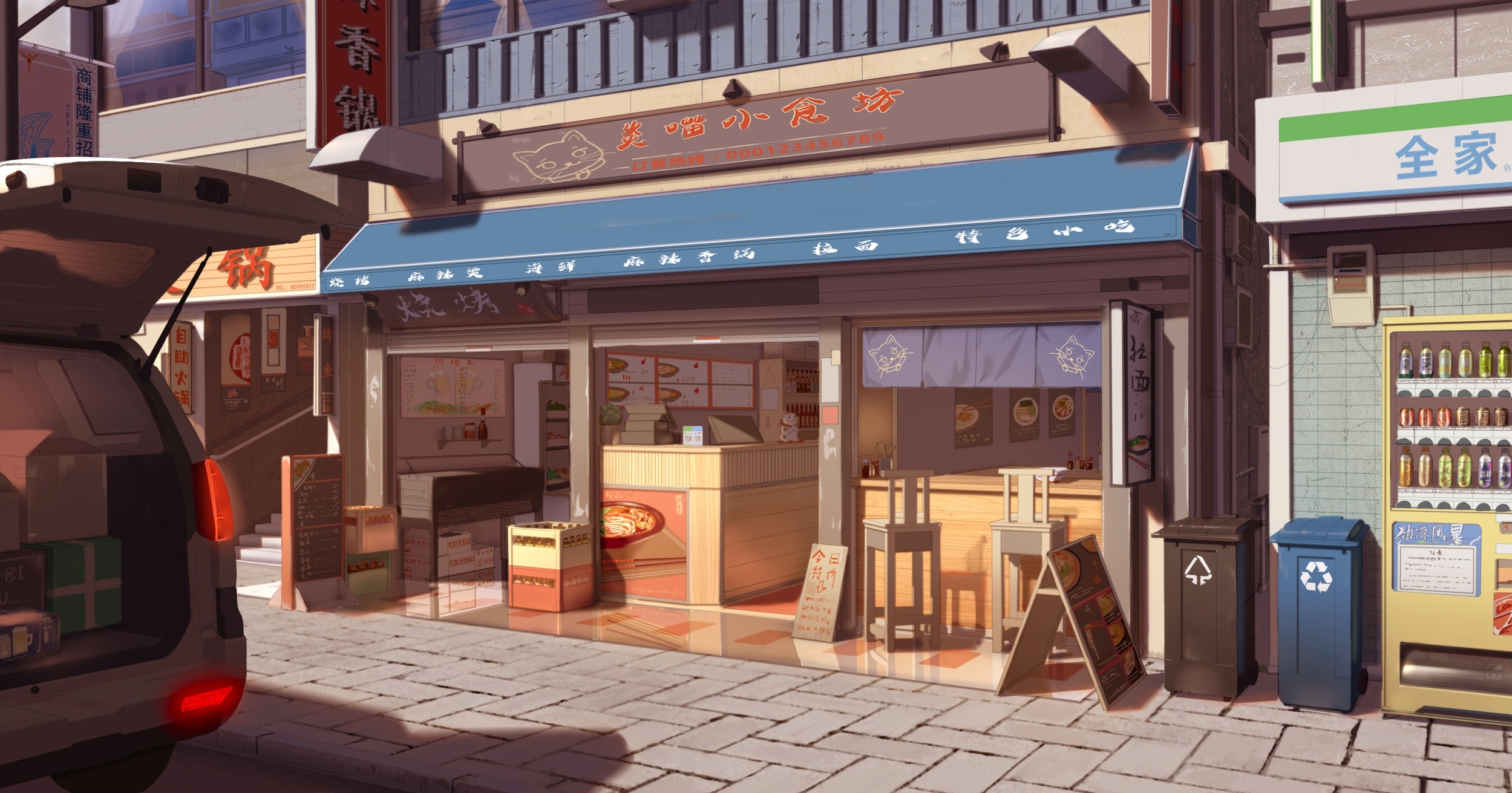 Lofi Cafe Wallpapers