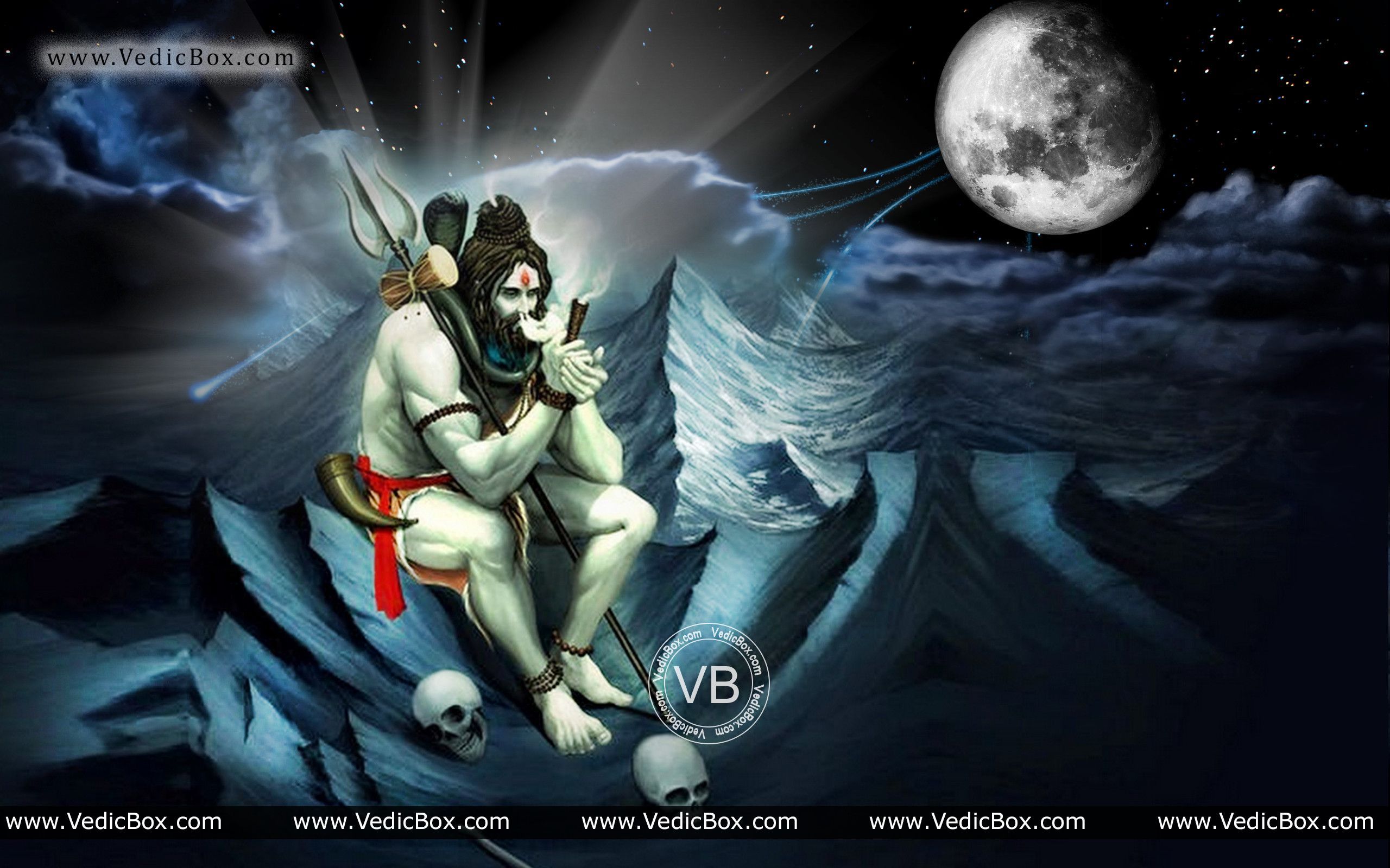 Lord Shiva Smoking Chillum Wallpapers