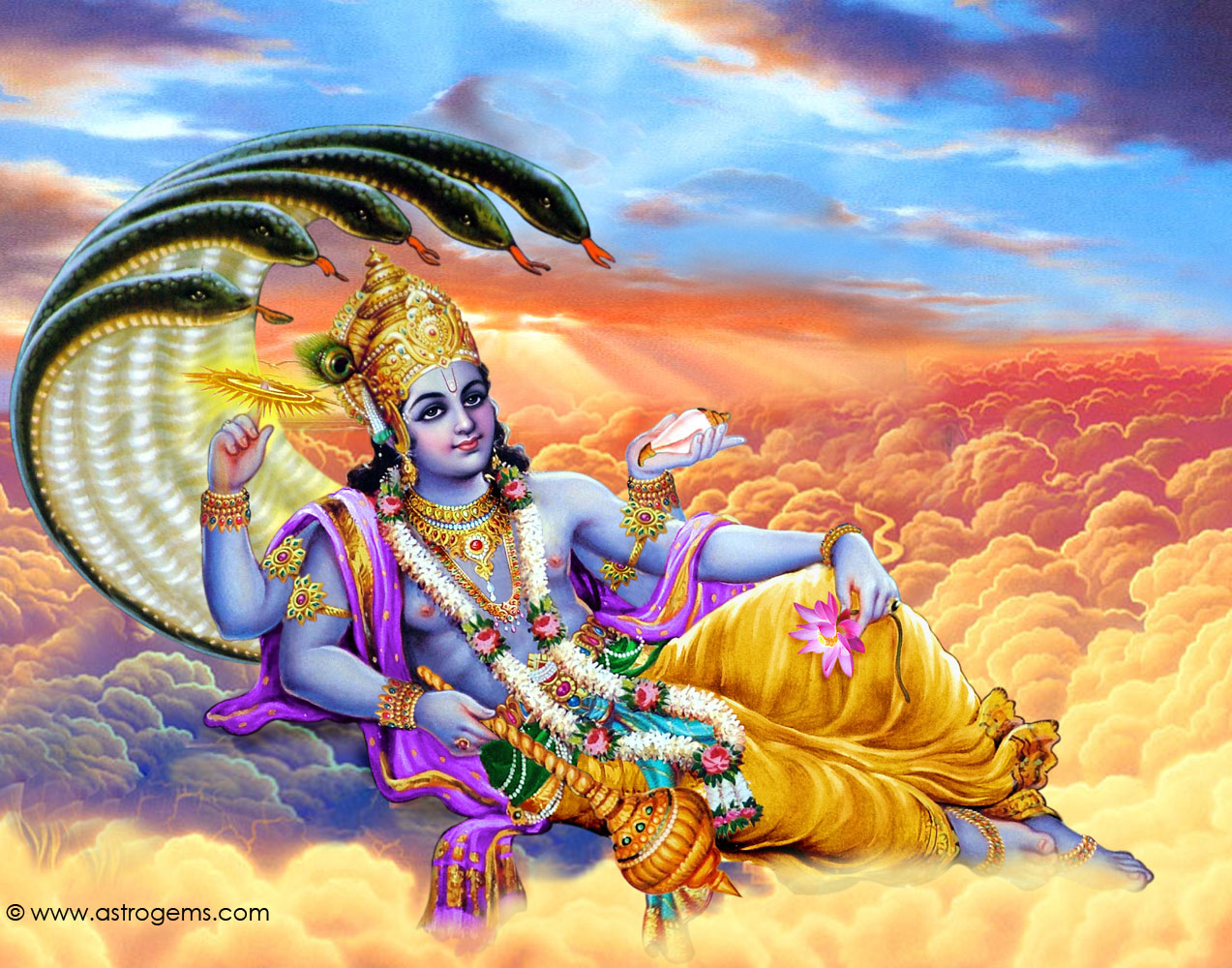 Lord Vishnu 3D Images Wallpapers