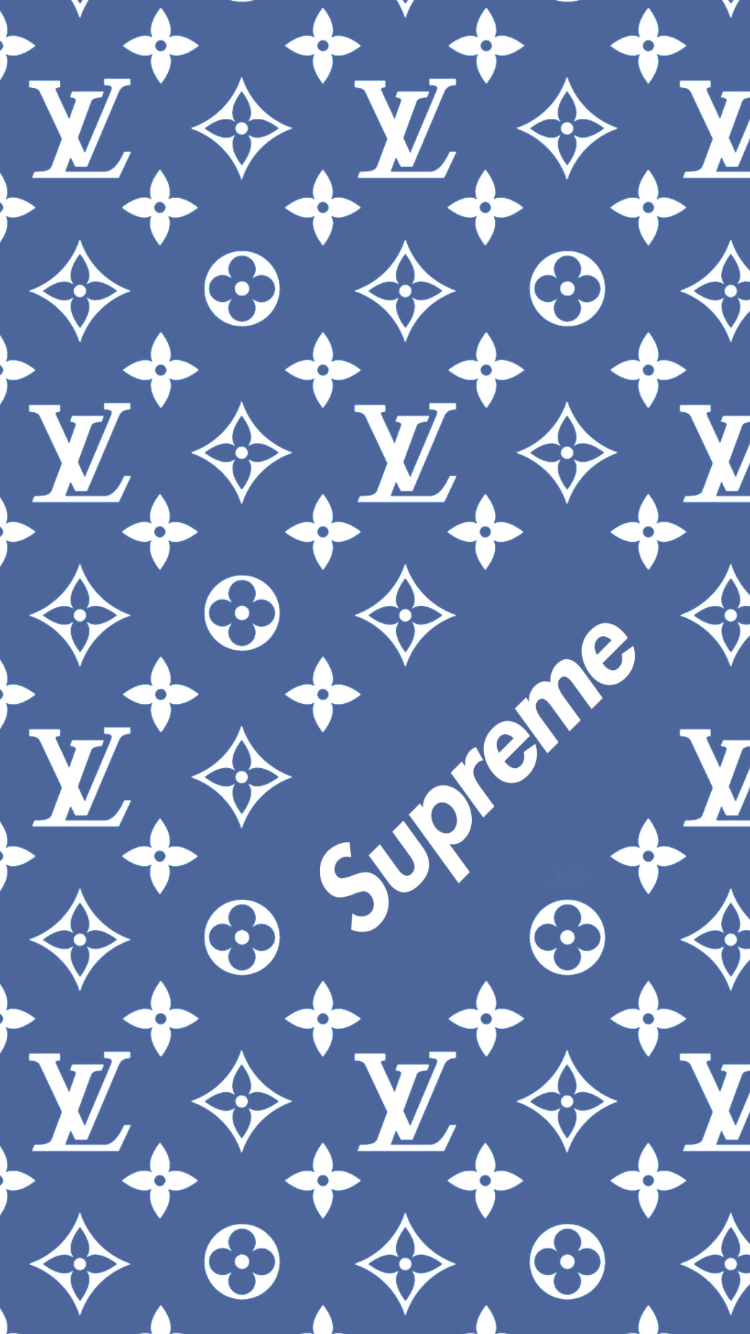 Louis Vuitton Supreme Pattern Wallpapers