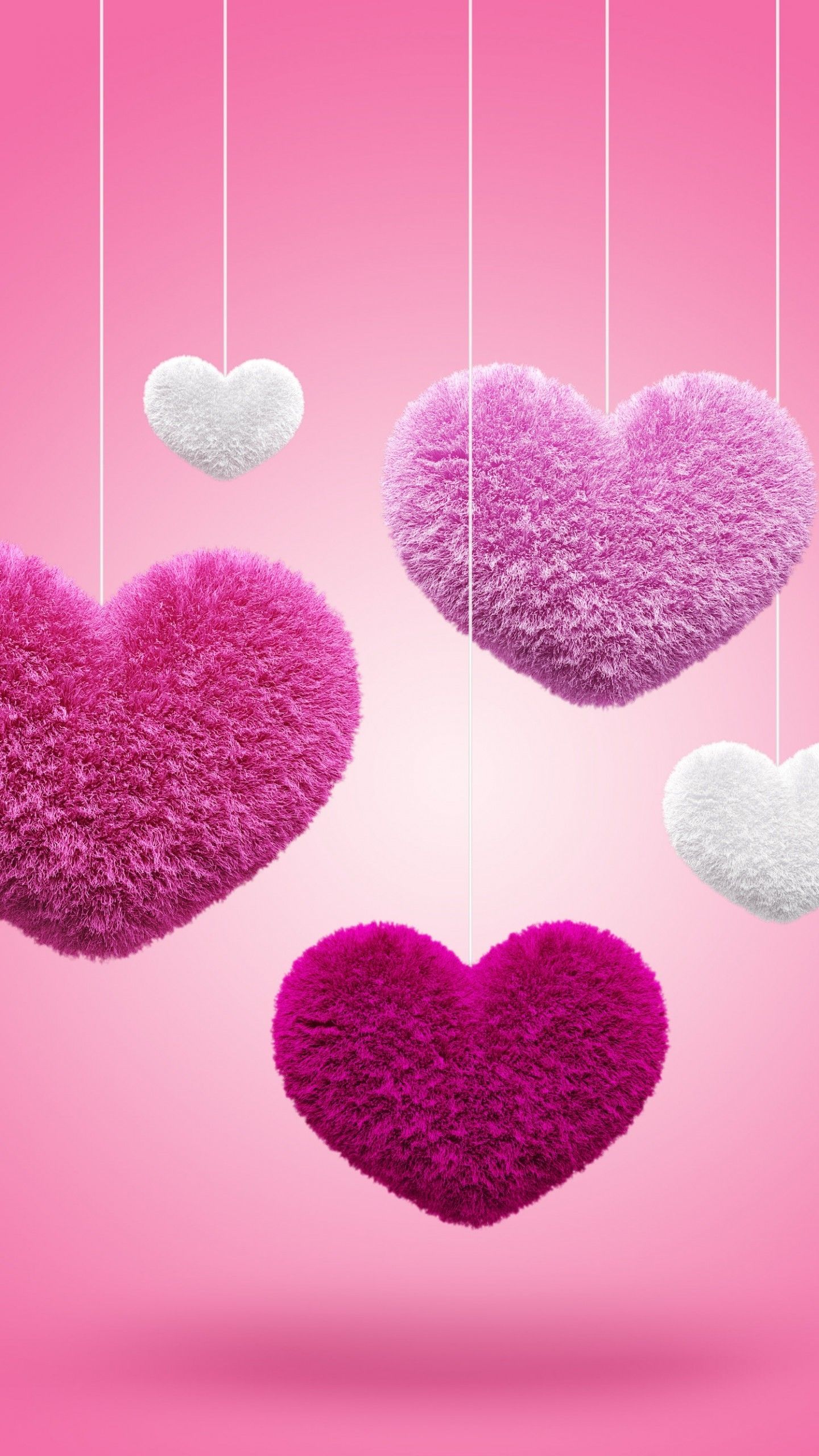 Love Pink Heart Wallpapers