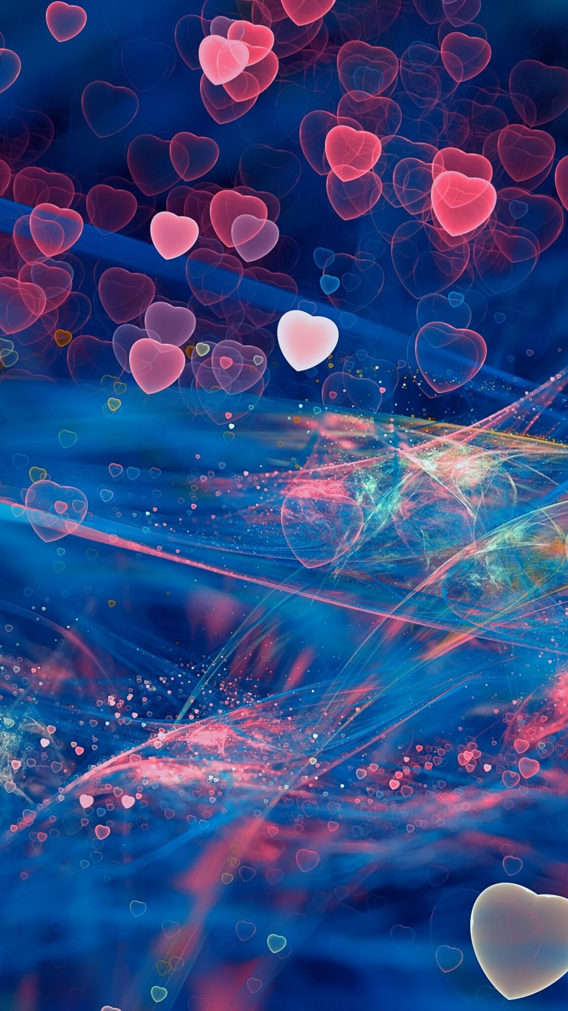 Love Pink Heart Wallpapers