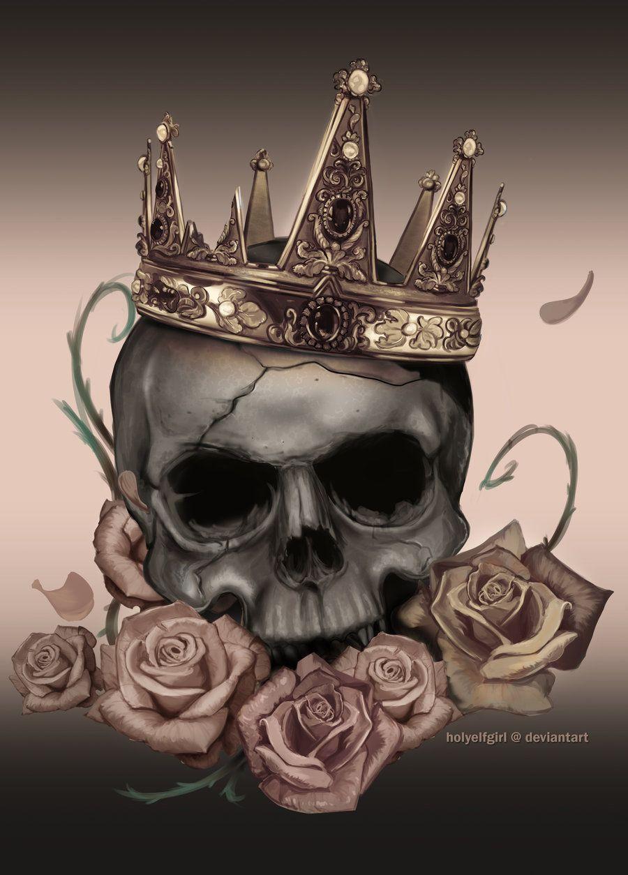 Love Skull And Roses Wallpapers