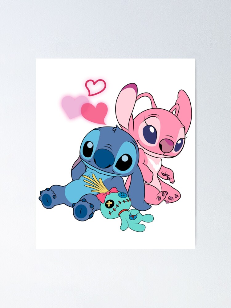 Love Stitch And Angel Wallpapers