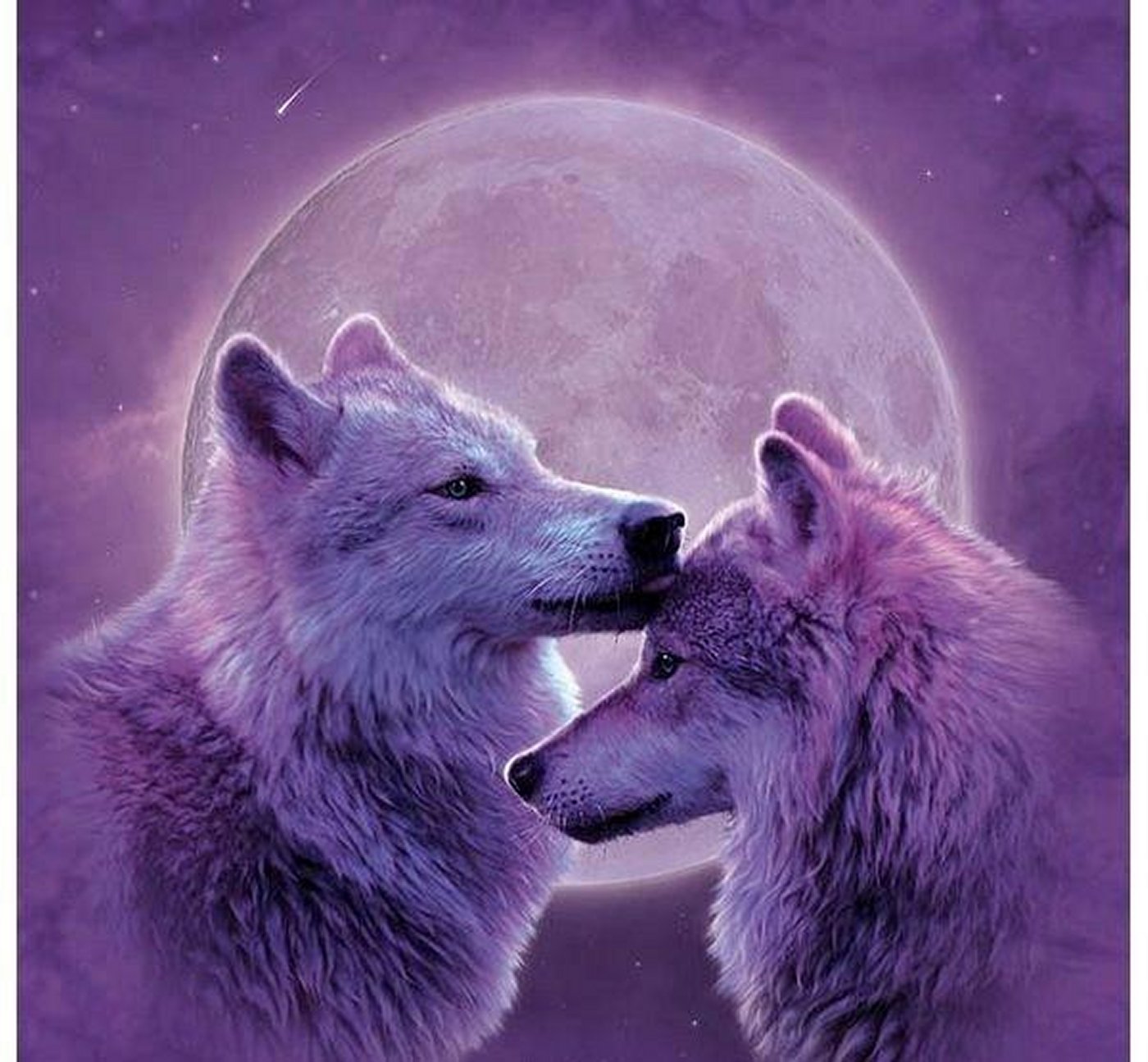 Love Wolf Couple Wallpapers